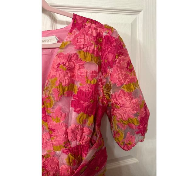 Floral Pink Mini Dress - Picture 9 of 11